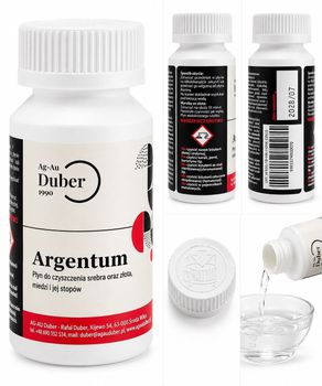 ARGENTUM – płyn do czyszczenia srebra i biżuterii srebrnej 70 ml duber.jpg